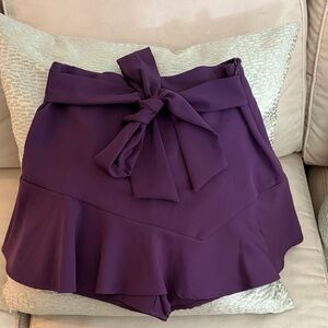 Elegant Purple Women's Shorts